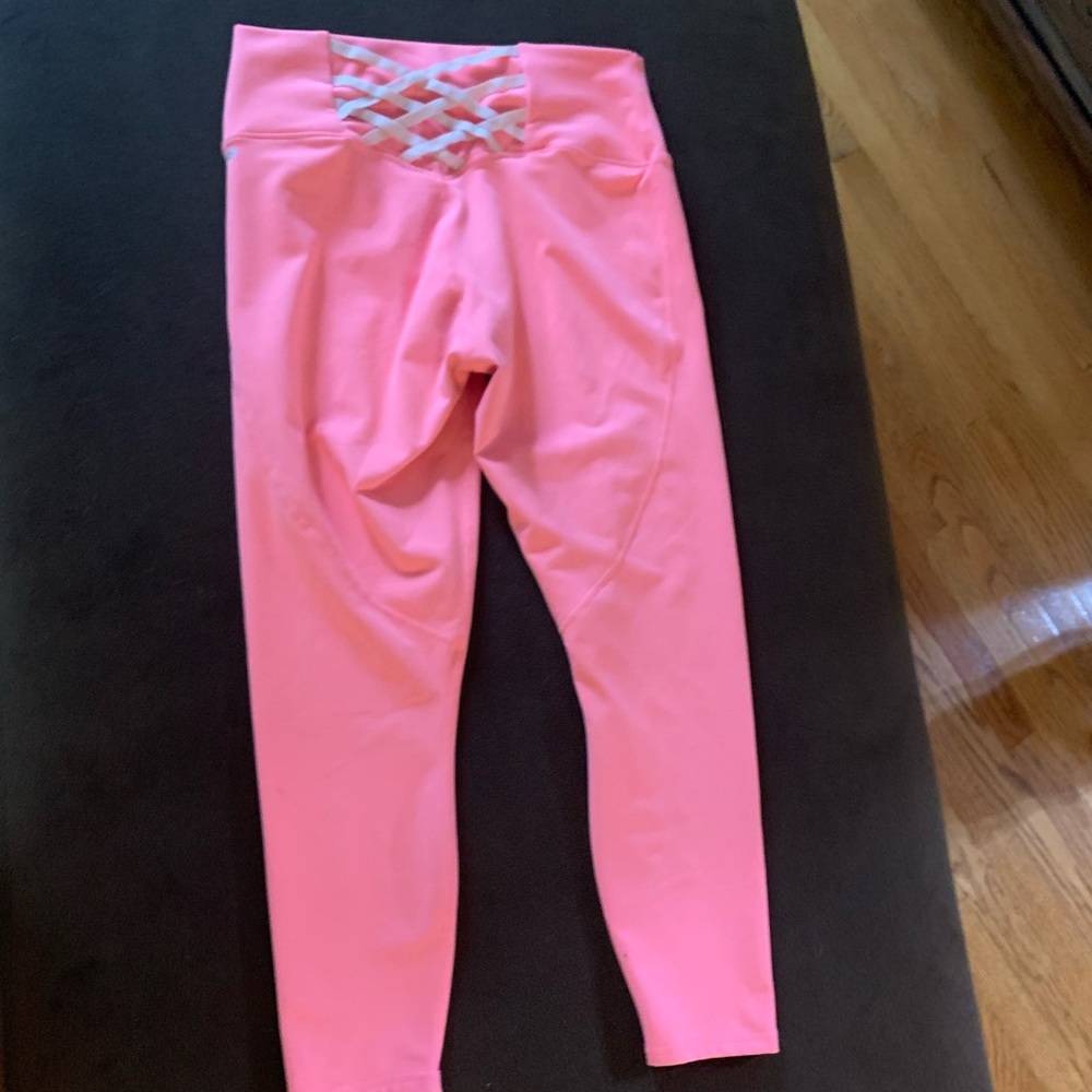 Strappy Fabletics powerhold workout leggings
